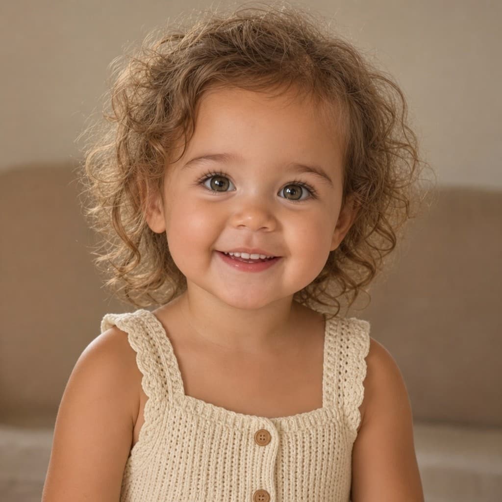 The example baby at 3 years old